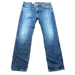 AG Adriano Goldschmied Protégé Straight Leg Jeans USA 36x34 (32" Meas.) Med Wash